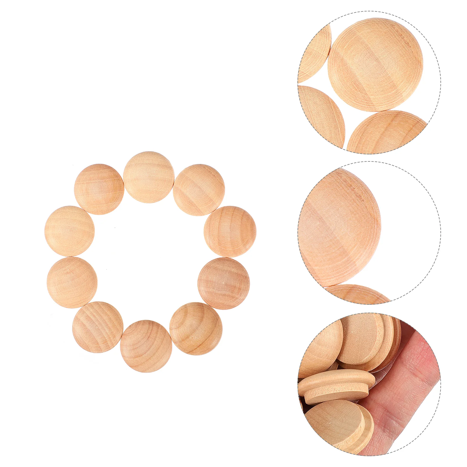 

50 Pcs Wooden Hole Plug Furniture Decorative Plugs Covers Window Ugly Lotus Tree for Screw