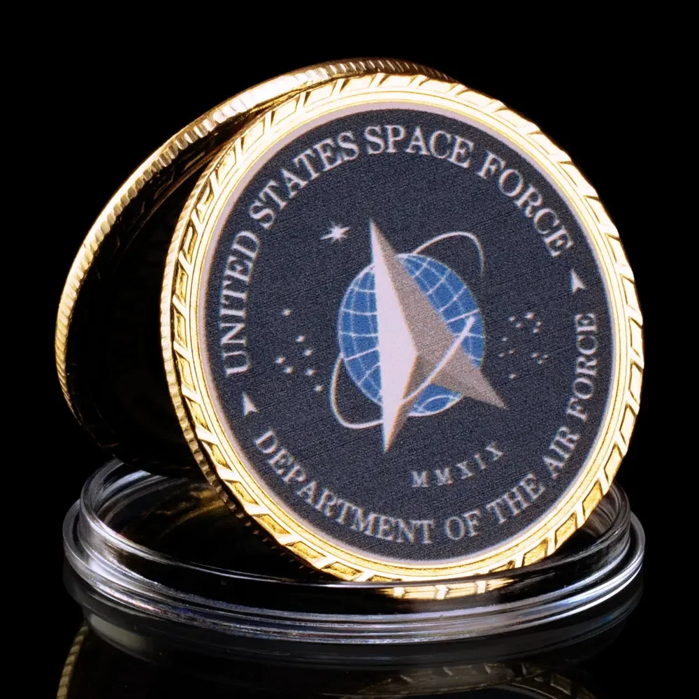 United States Space Force Department of The Air Force Collection Art Commemorative Coin Plated Collectibles Coin Military Coin