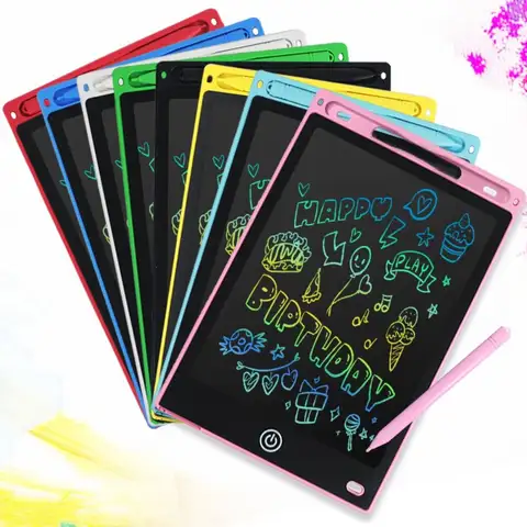 8.5 Inch LCD Drawing Tablet Erasable Portable Doodle Board with Battery Colorful Screen LCD Writing Tablet Christmas Gift