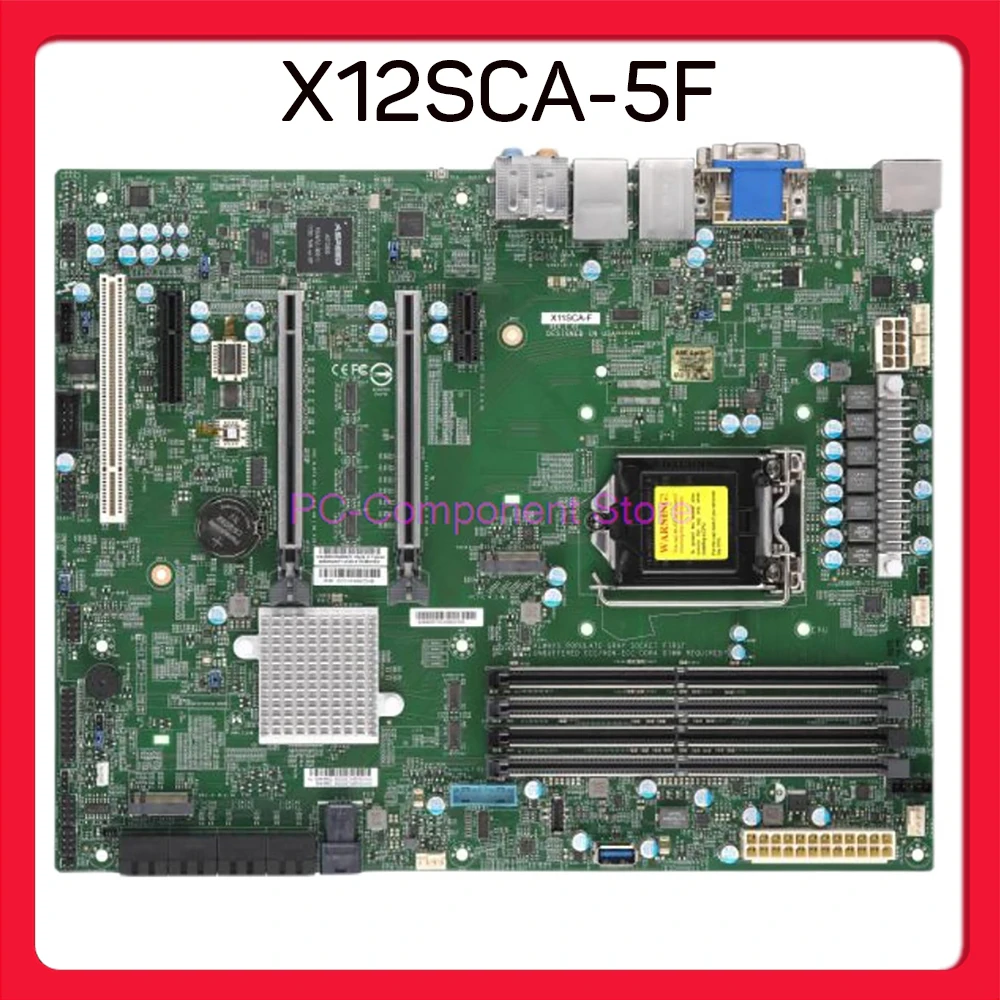 For Supermicro Workstation Motherboard X12SCA-5F 11th Generation i5/i7/i9 Xeon W-1300 Processors LGA-1200 DDR4 PCI-E 4.0