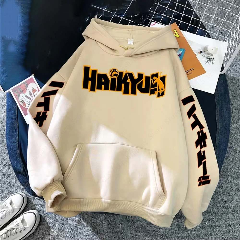 Japanese Anime Haikyuu Manga Graphic Hoodies Men Women Fashion Hoodie Male Sweats Women Coats Sudaderas Boy Clothes