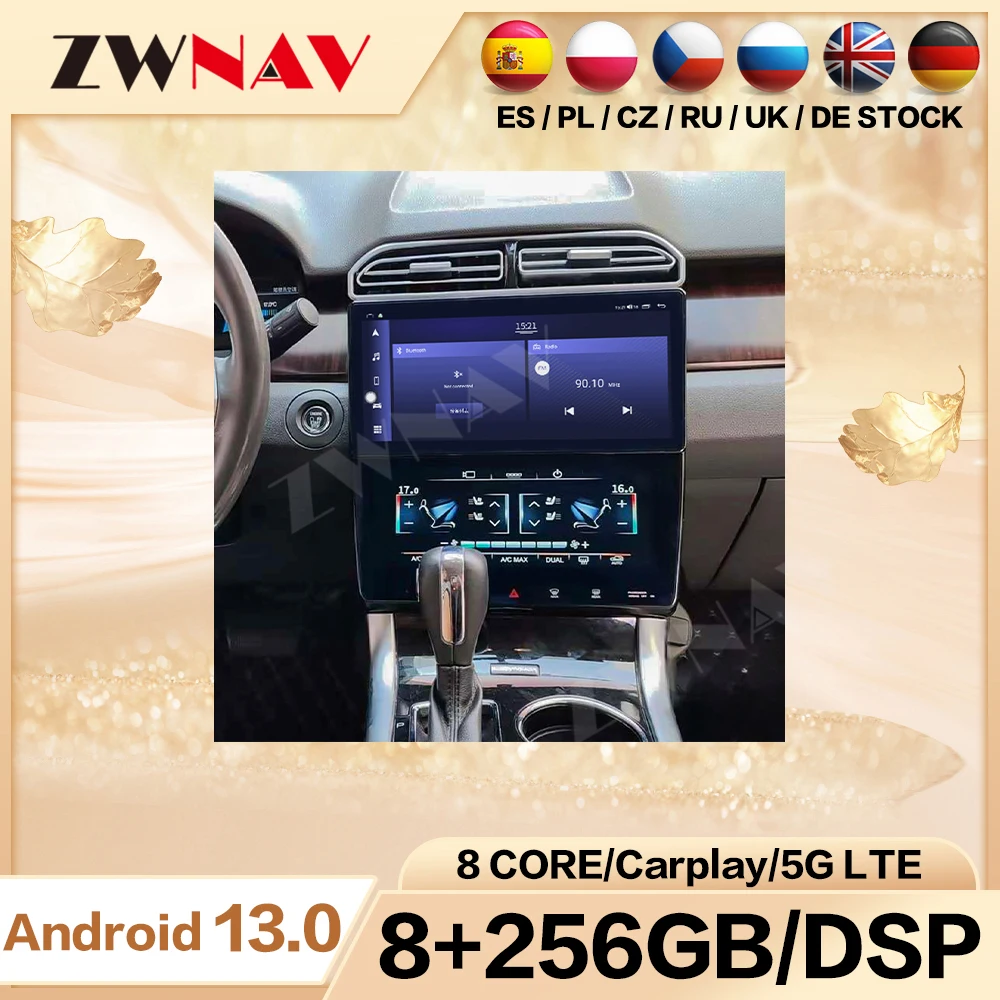 ZWNAV Android 14 Car Radio For Ford Mondeo 2013-2018 GPS Navigation Wireless CarPlay Android Auto DSP Sound WIFI 4G System