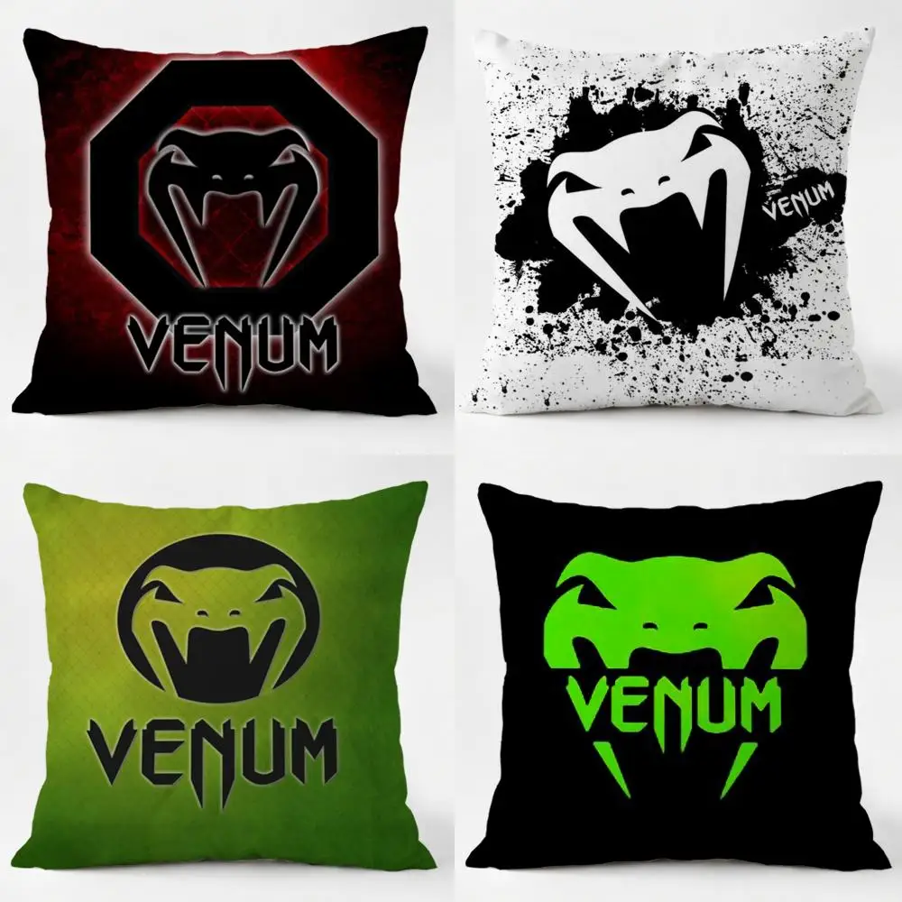 Funda de cojín Cool V-Venum, funda de almohada de lino lavable para uso diario, suave para sofá, cama, decoración de la habitación del hogar