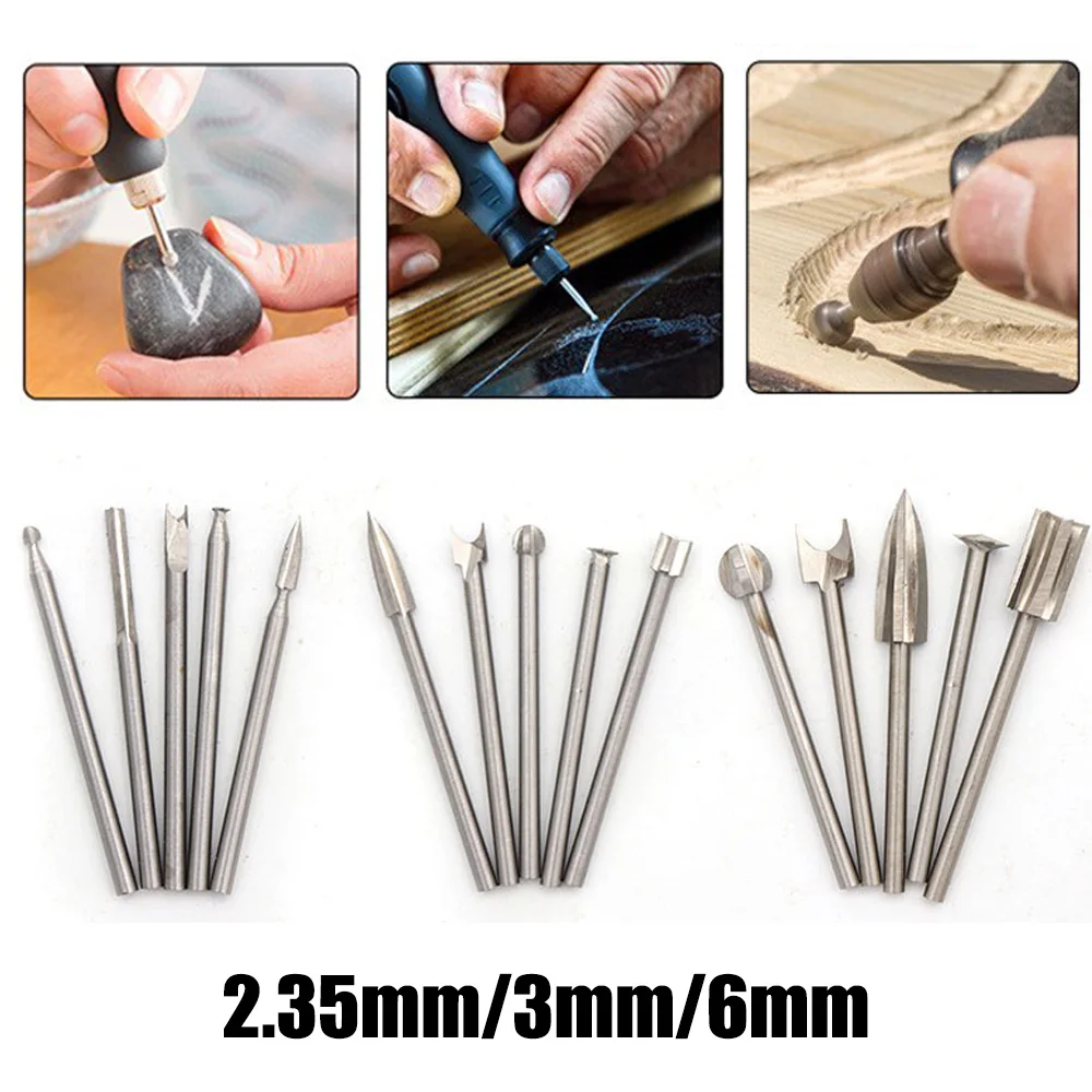 

5pcs-21pcs/set HSS Wood Carving Engraving Drill Bit Electric Rotary Tools Dremel Simple Optimal Precision Woodworking Accessory