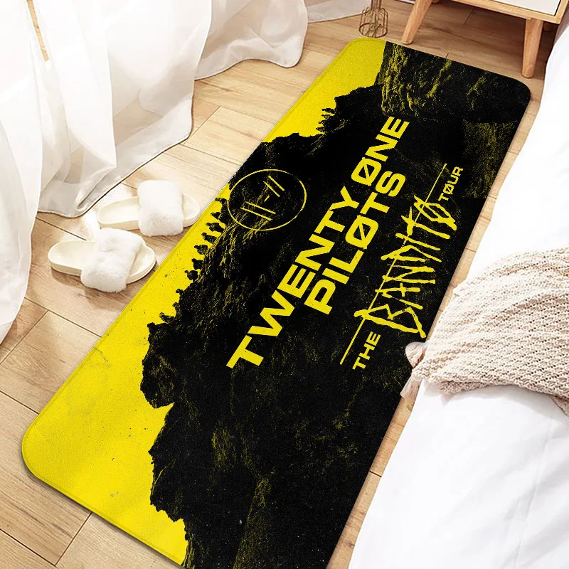 Band Twenty One Pilots  Entrance Non-slip Doormat Washable Kitchen Carpet Living Room Hallway Rugs Bathroom Bath Door Mats