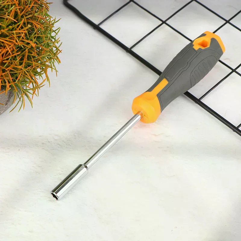 Bit Holder Screwdriver Handle with Magnetic Hex Adapter, 6.3mm Multifunctional Head