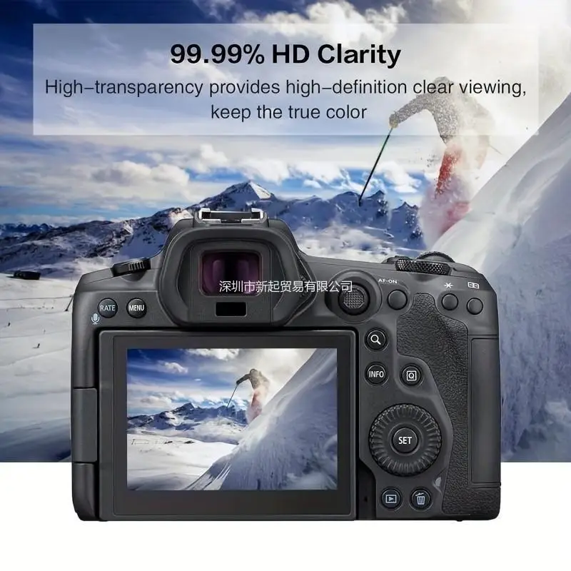 For Canon EOS R5 Mark II Top Screen Protector+Screen Protector High Definition for Canon EOSR5 II Tempered Glass