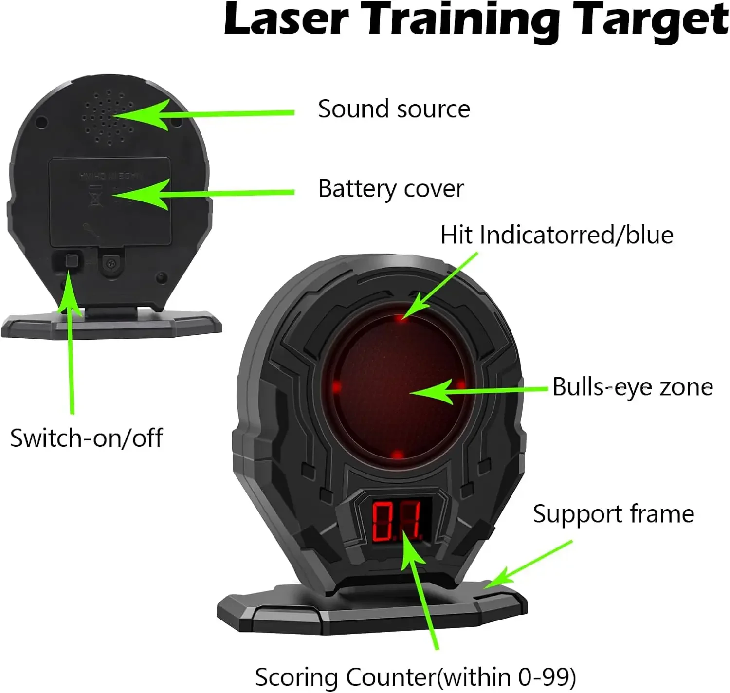 YY-Laser Training Target Indoor Practice Leisure Mini Scoring Target Table Game Sports Entertainment view 4
