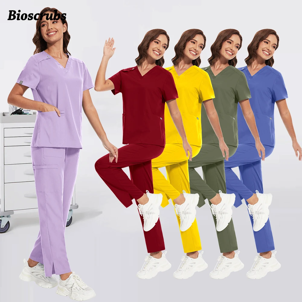 

Operating Room Scrub Uniform Medical Nurse Uniform Unisex Lab Clothes Hospital Surgical Clothes Dentist Clinic Pharmacy Workwear