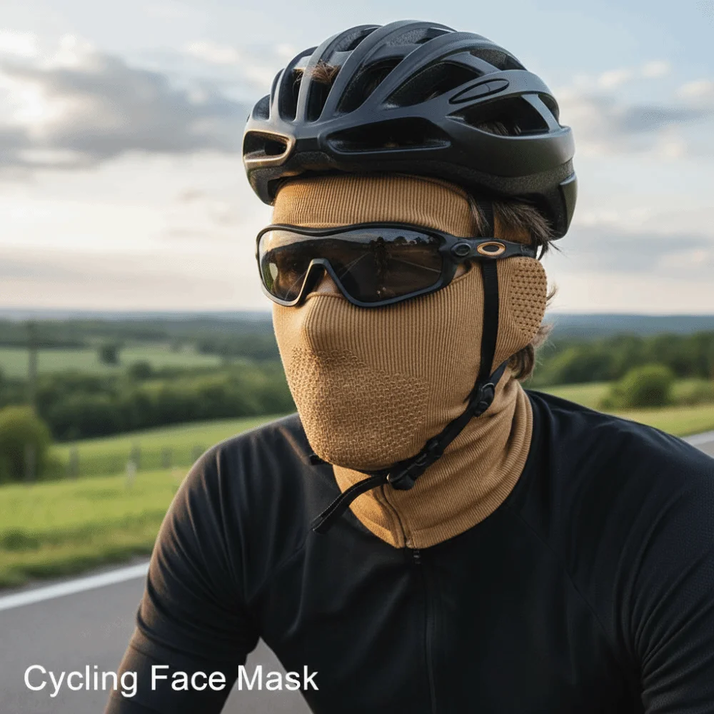 

Elastic Windproof Warm Riding Mask Neck Protection Empty Top Warm Face Cover Breathable Solid Color Cycling Face Mask Cycling