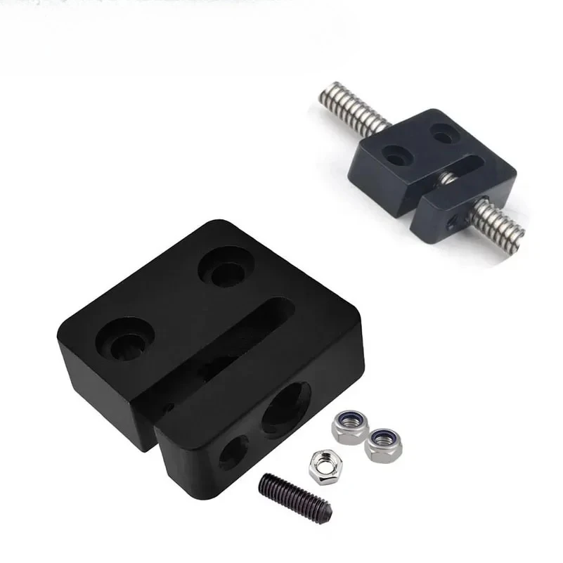 BulkMan 3D T8 Lead Screw 8mm T Type Anti-backlash Nut Block Pitch 2mm Lead 2mm 4mm 8mm for CNC 3D Printer Parts