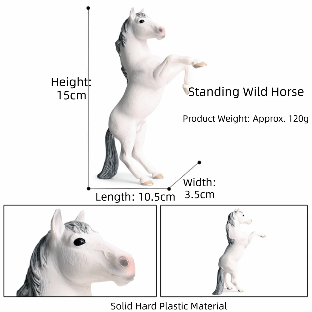 Nuevo Caballo Miniatura de PVC, Modelo de Animal Appaloosa Hannover, Caballo Árabe, Caballo Quarter, Animales de Granja, Juguete para Niños