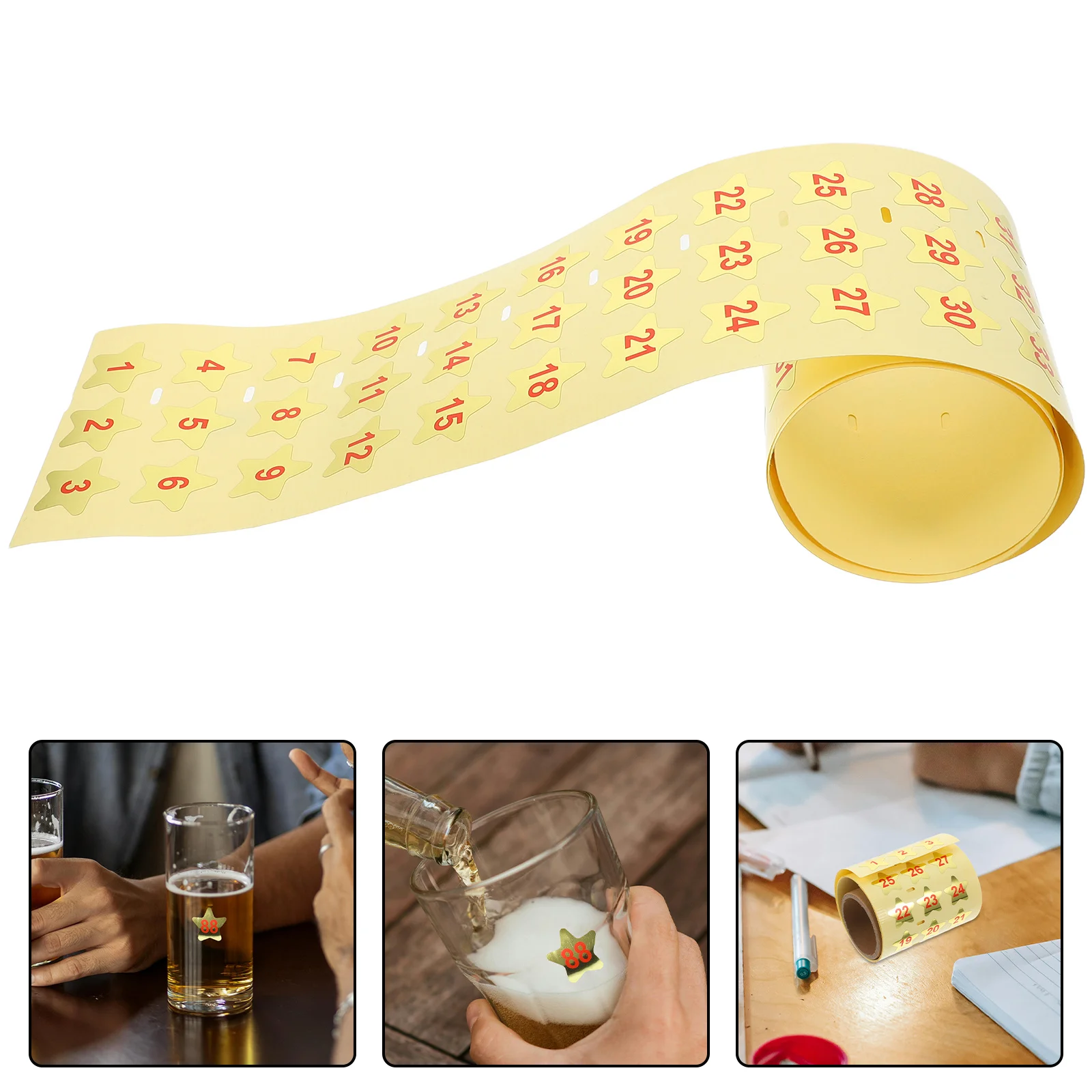 

99 шт., наклейки со звездами и номерами, маркеры для бокалов, прочные бирки для напитков, идентификаторы для стаканов для вечеринки, бара, праздничные украшения