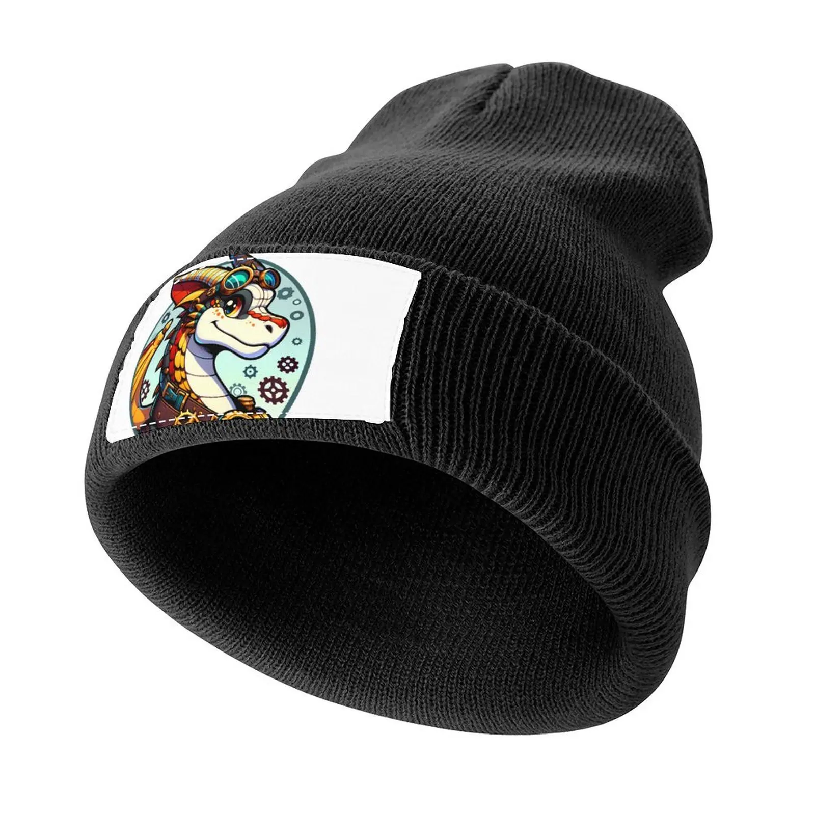 Steampunk Anthro Scalie Dragon Art Knitted Cap Kids Hat Golf party Hat Male Women's