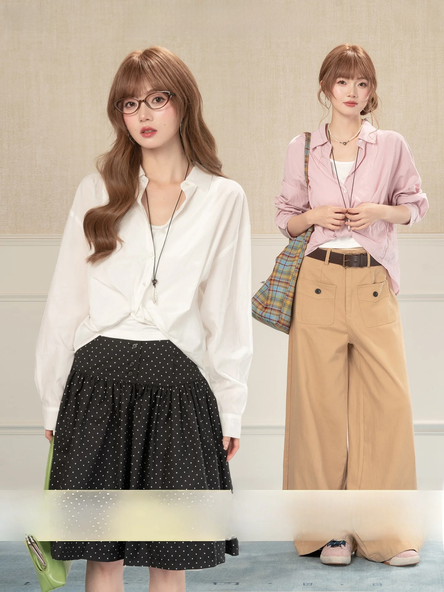 

Новинка! Комплект из двух предметов: однотонная рубашка с узлом и жилет без рукавов. Женский весенний новый свободный универсальный повседневный комплект: рубашка с длинным рукавом.