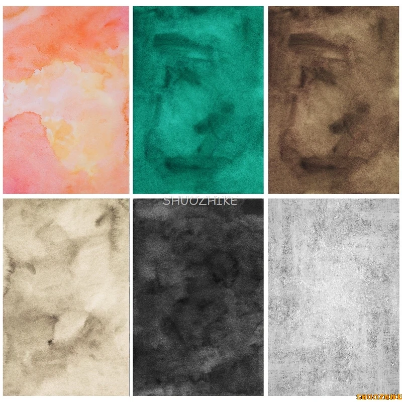 

SHUOZHIKE Abstract Gradient Vintage Thin Cloth Baby Portrait Photography Backdrops For Photo Studio Background Props SFG-01