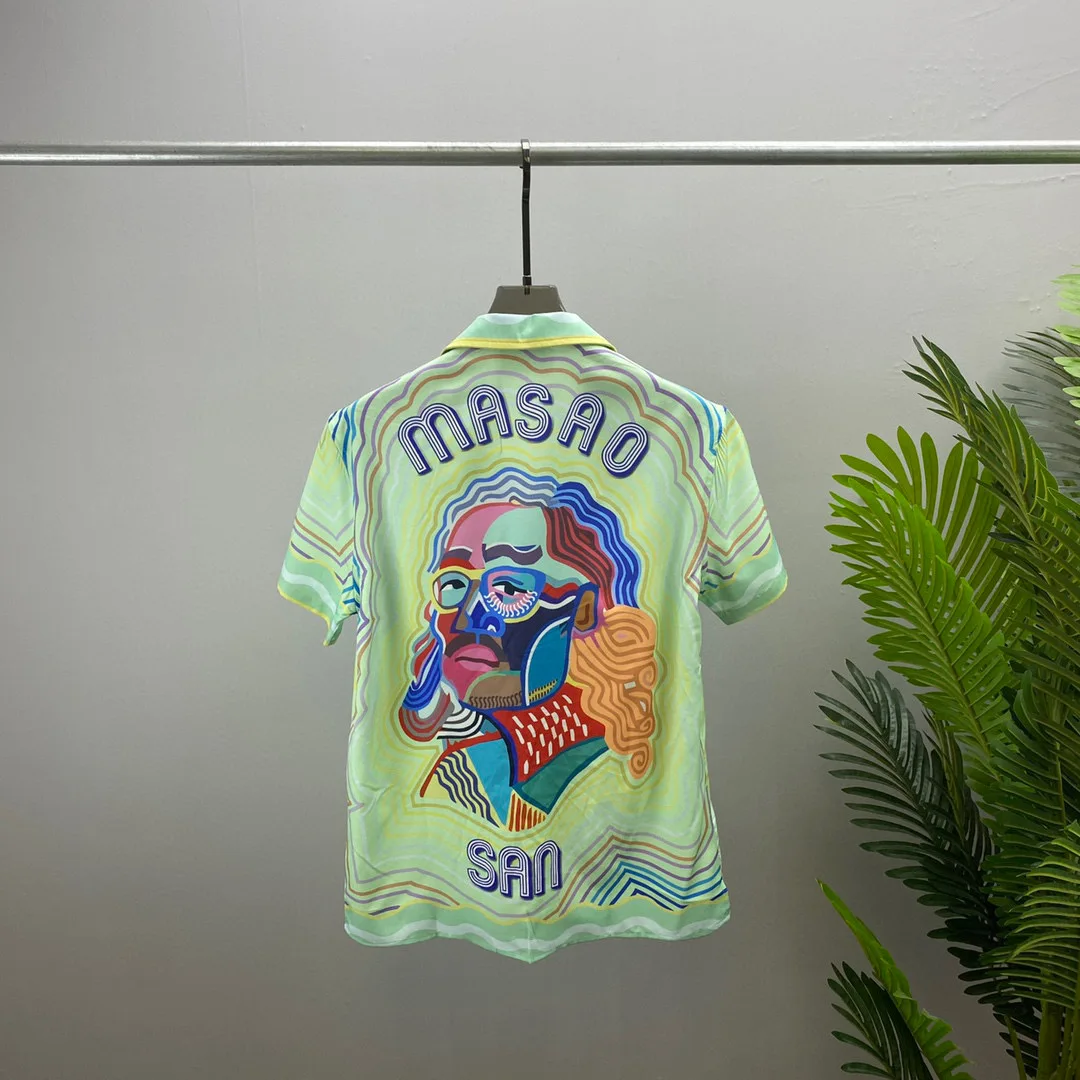 Men's Harajuku Hip Hop Print T-Shirts  Collar Fleece Lined Thickened Special Wide Fit Autumn Fashion Men's Shirt