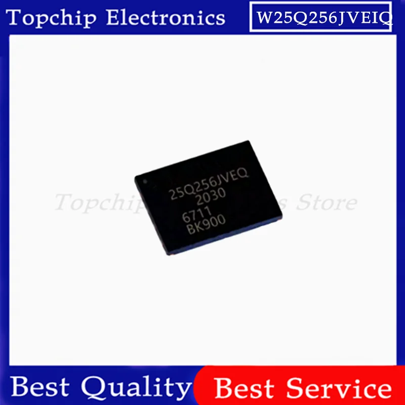 1-10pcs W25Q256JVEIQ W25Q256 25Q256JVEQ WSON8 Memory chips