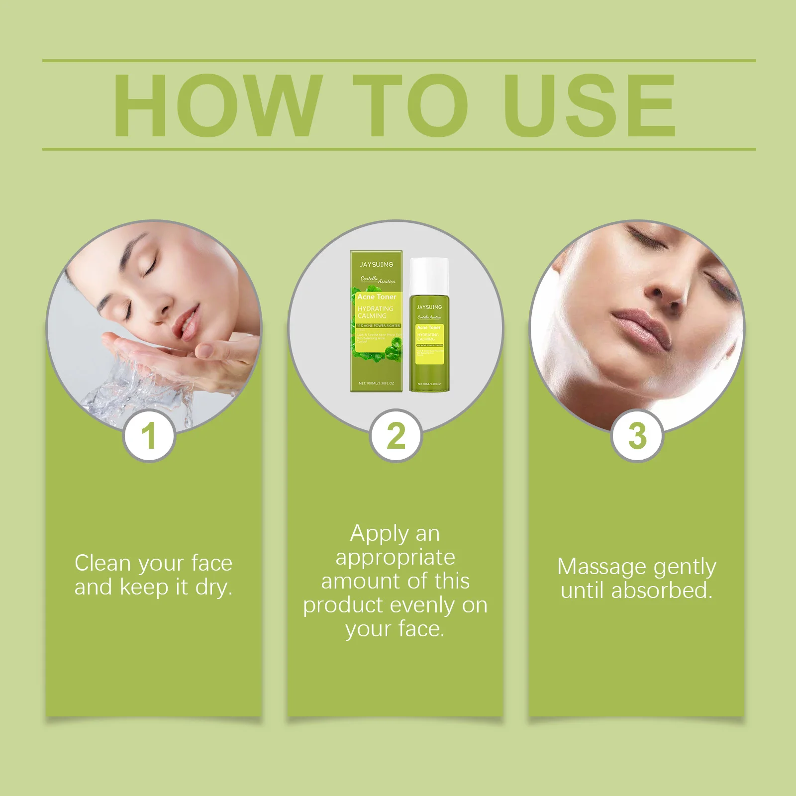 تونر كينتيللا اسياتيكا مرطب ومهدئ لتفتيح زيت الوجه والتحكم في المسام النظيفة وتقليل الخطوط الدقيقة تونر منعش للوجه