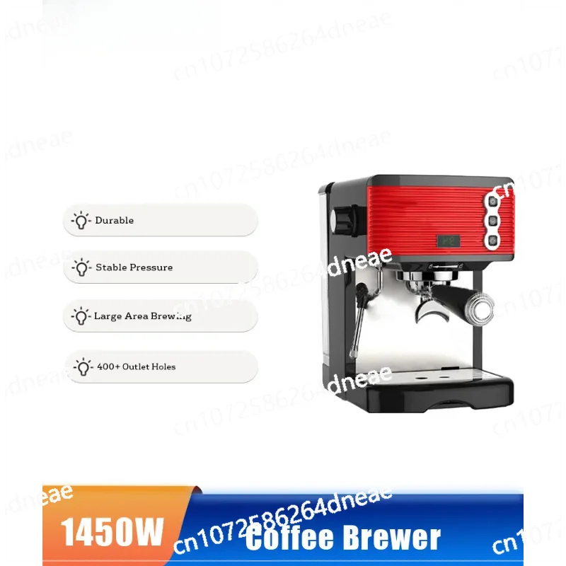 CRM3601 15Bar Stainless Steel Body Thermal Block System Espresso Machine High Pressure Steam Milk Froth Machine  Coffee Brewer