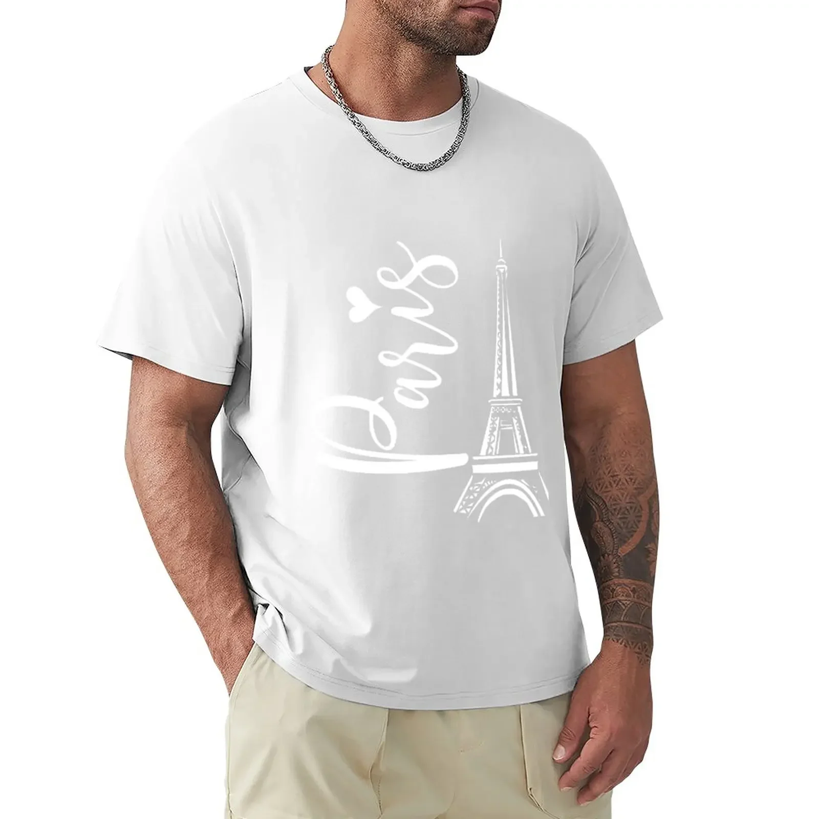 Cute Paris Eiffel Tower Love Heart Young Women's Travel Gift T-Shirt funnys new edition sweat shirts, men