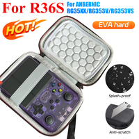 For R36S / R35S Game Console Storage Bag EVA Hard Shockproof Protective Case Carrying Bag Mini Pouch for RG35XX/​RG353V/RG353VS