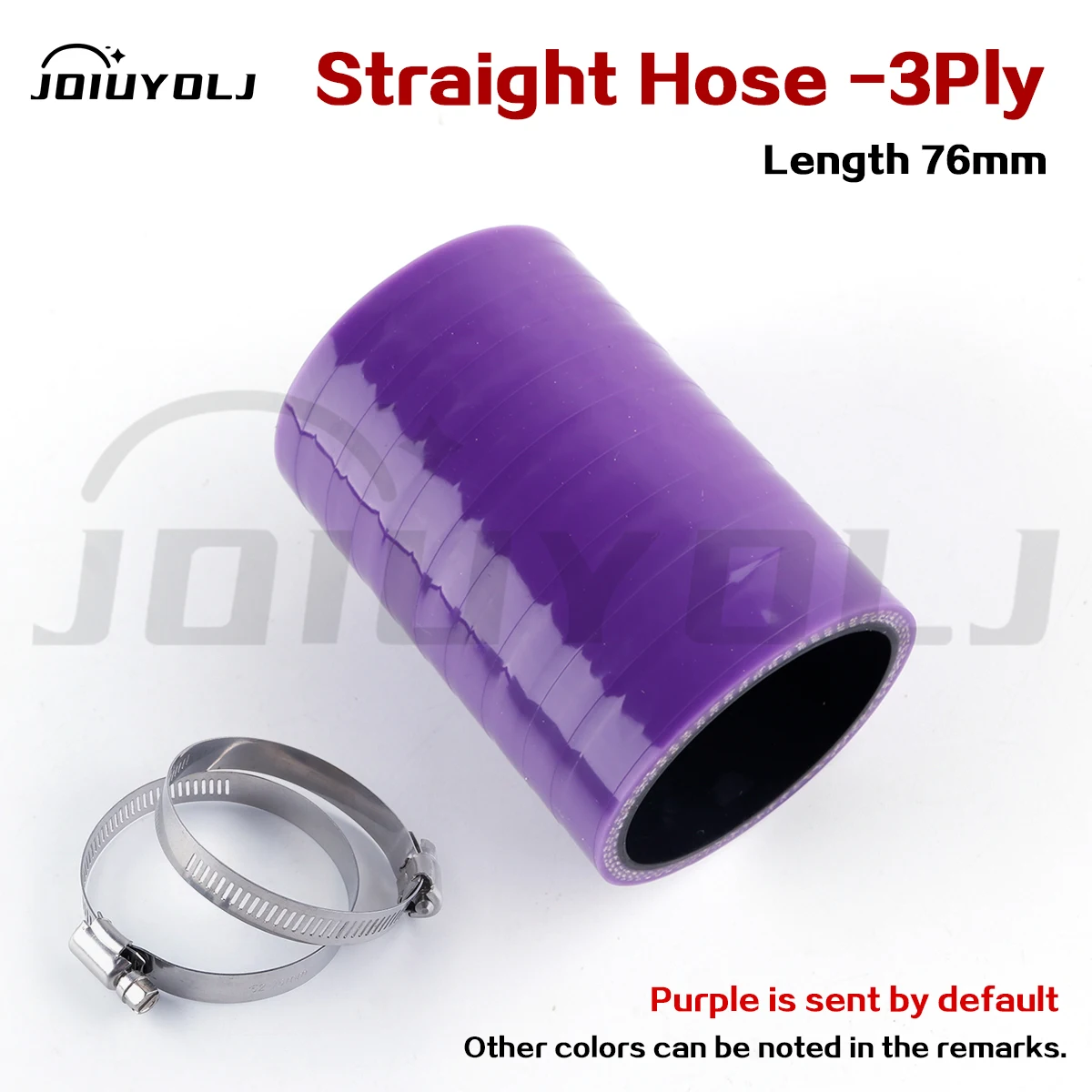 

Purple 76mm Length Straight Hose ID 10mm 13mm16mm 19mm 22mm 25mm 32mm 35mm 38mm 41mm 48mm 51mm Silicone Coolant Intercooler Tube