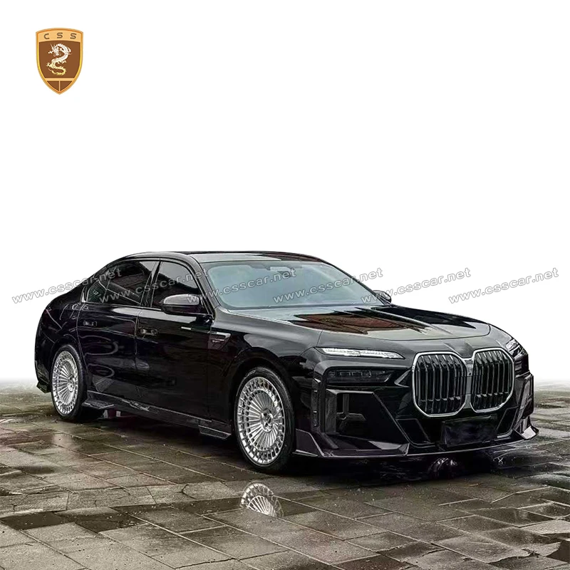 Car Rear Bumper Lip wit Tail Nozzles For BMW M7 G70 730LI 740Li MSY Roof Wing Spolier Side Fender Air Intake Cover Trim