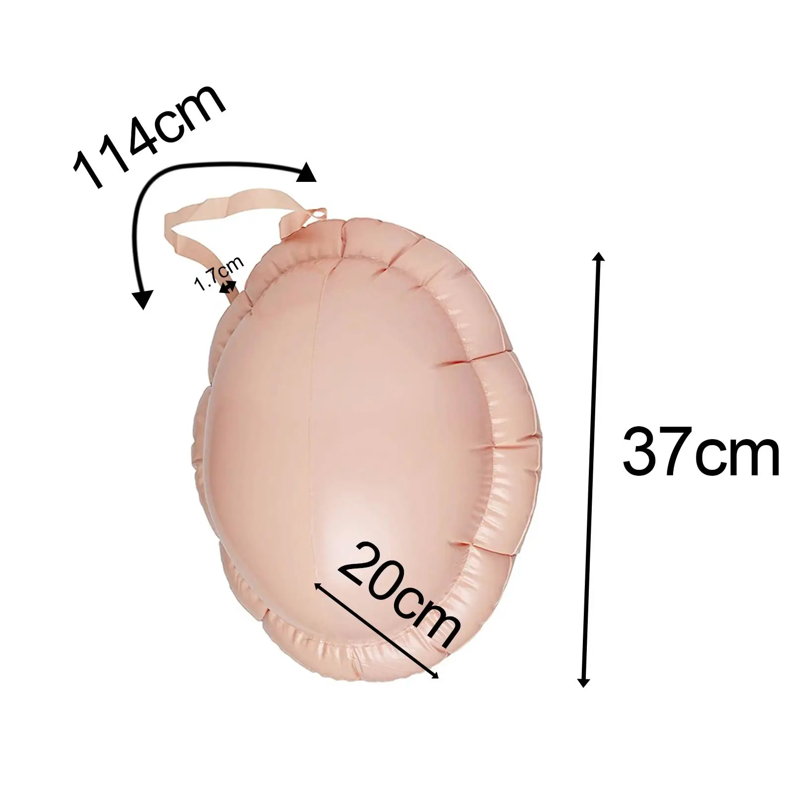 PVC Inflatable Fake Belly Soft Jelly Stomach Cosplay Costume Prop for Christmas Dance Accessory