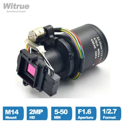 2Megapixel Motor Varifocal Lens 5-50mm D14 DC IRIS Long Distance View With Motorized Zoom and Focus For 1080P/5MP AHD/IP Camera