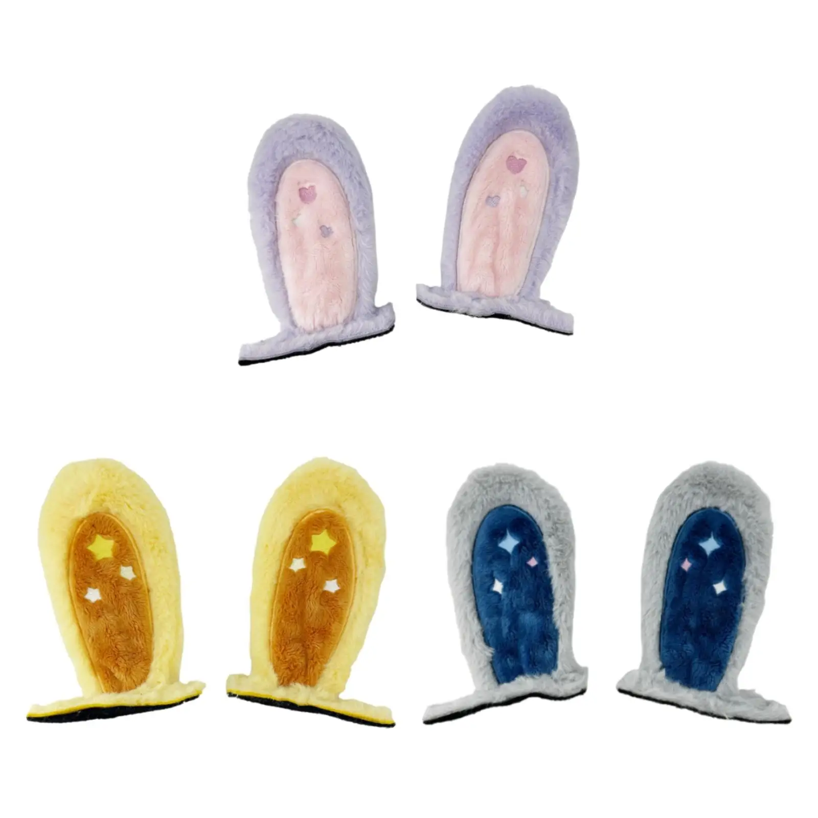 

2 шт. Декоративные ушки кролика для шлема, уникальные аксессуары для лыжных шлемов, декоративные, на липучках, для велосипедов, активного отдыха, велоспорта