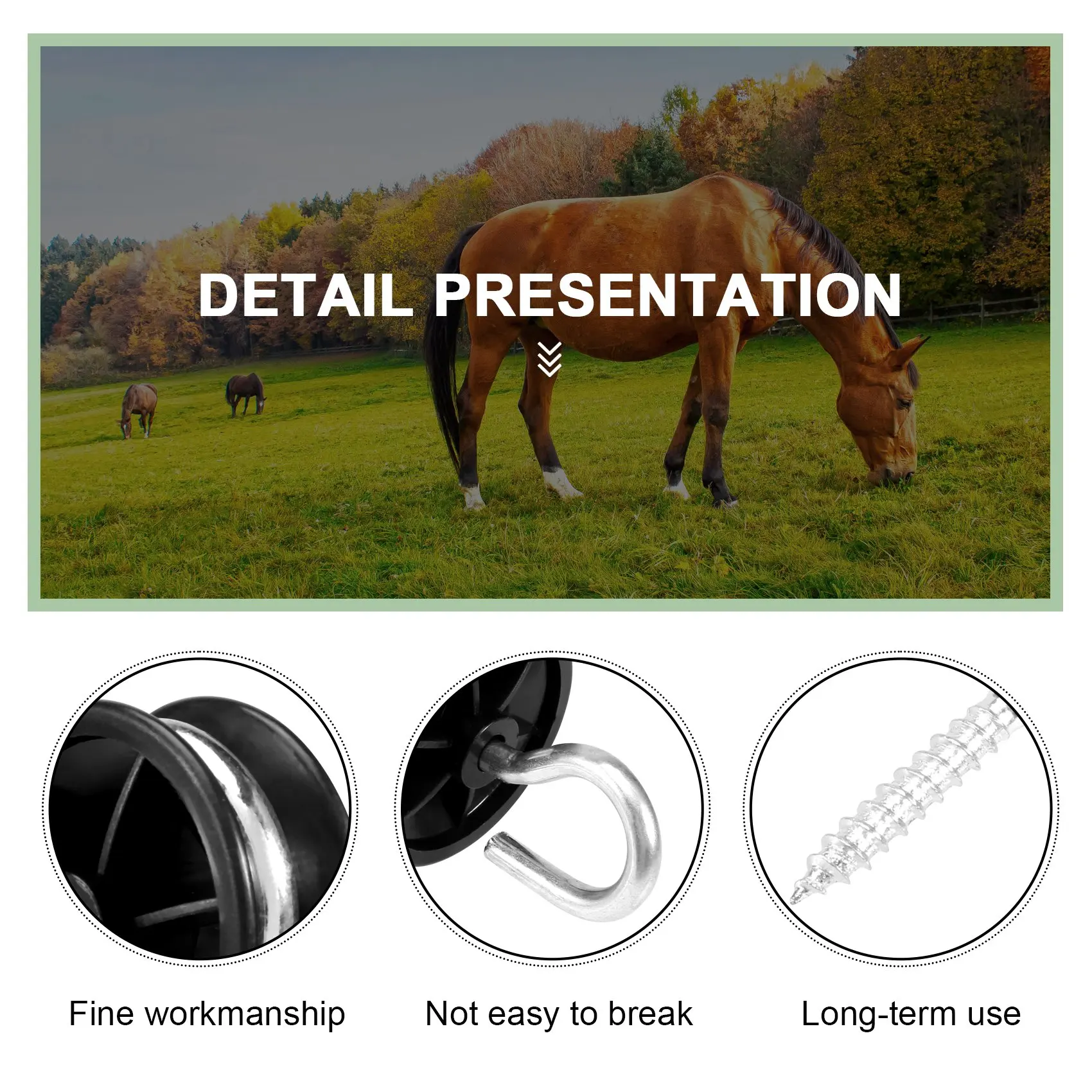 10Pcs Electric Fence Gate Handle Anchor Electric Fence Insulators Fence Wire Insulators for Electric Fence Wood Post