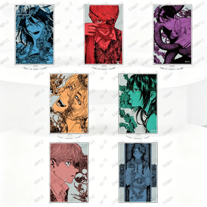 Comics After God Akio Minami Sumi Eno 15cm Acrylic Stand Model Plate Keychain Tabletop Decorations Accessories Goods Collection
