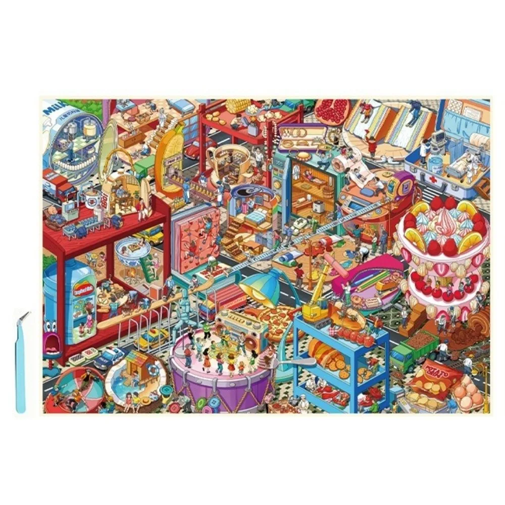 New 3D Mini Landscape Stickers PET Cats Cafe Mini Scene Sticker Large Size Self-Adhesive Stationery Stickers Gift Giving