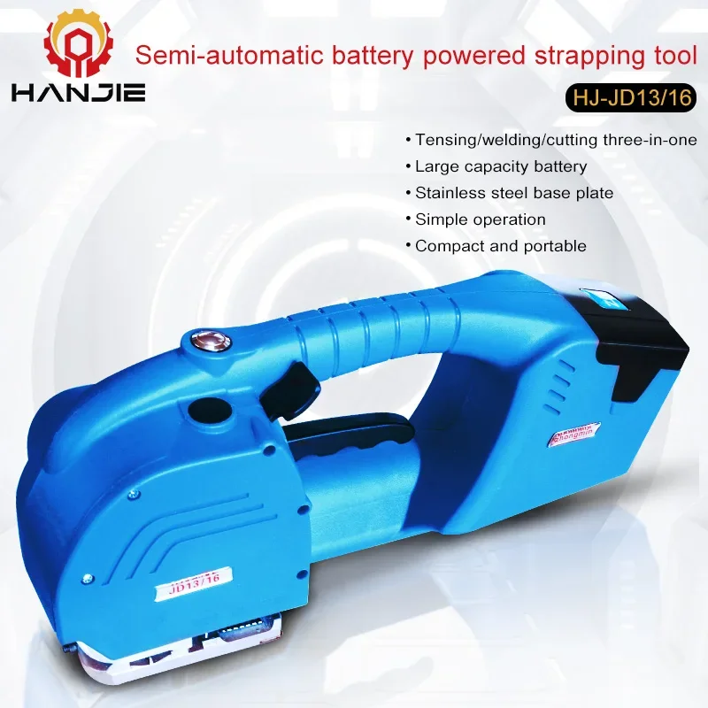 Portable Strap Tool Automatic Handheld strapping Machine PP PET Tying Tightening Baler banding Electric Bundling Machine