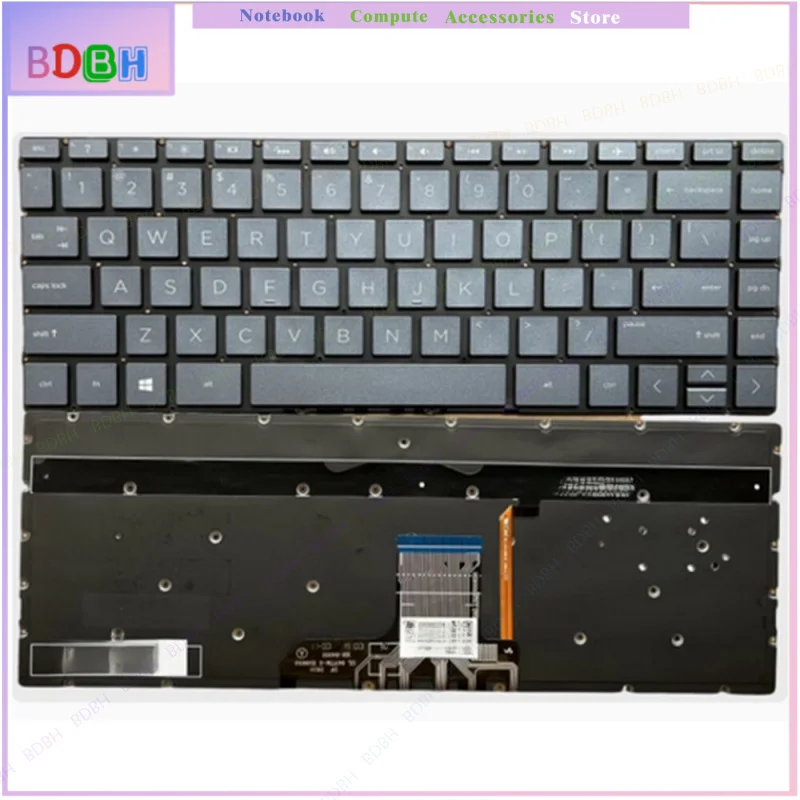 For HP Spectre X360 13-AP 13-AP0084TU TPN-Q212 Laptop Keyboard with Backlit