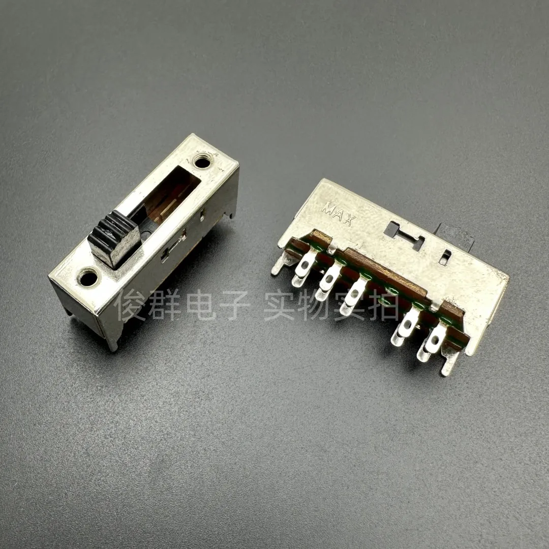 10pcs/ SS24H04G5 toggle switch sliding vertical 10-foot hole foot double row 4-gear buckle in-line 4 fixed feet