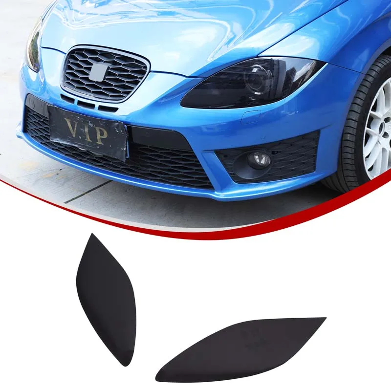 TPU Headlight Tint Film Front Head Light Tint Sticker Car Headlight Trim Sticker Car Accessories For SEAT Leon MK2 2008-2012