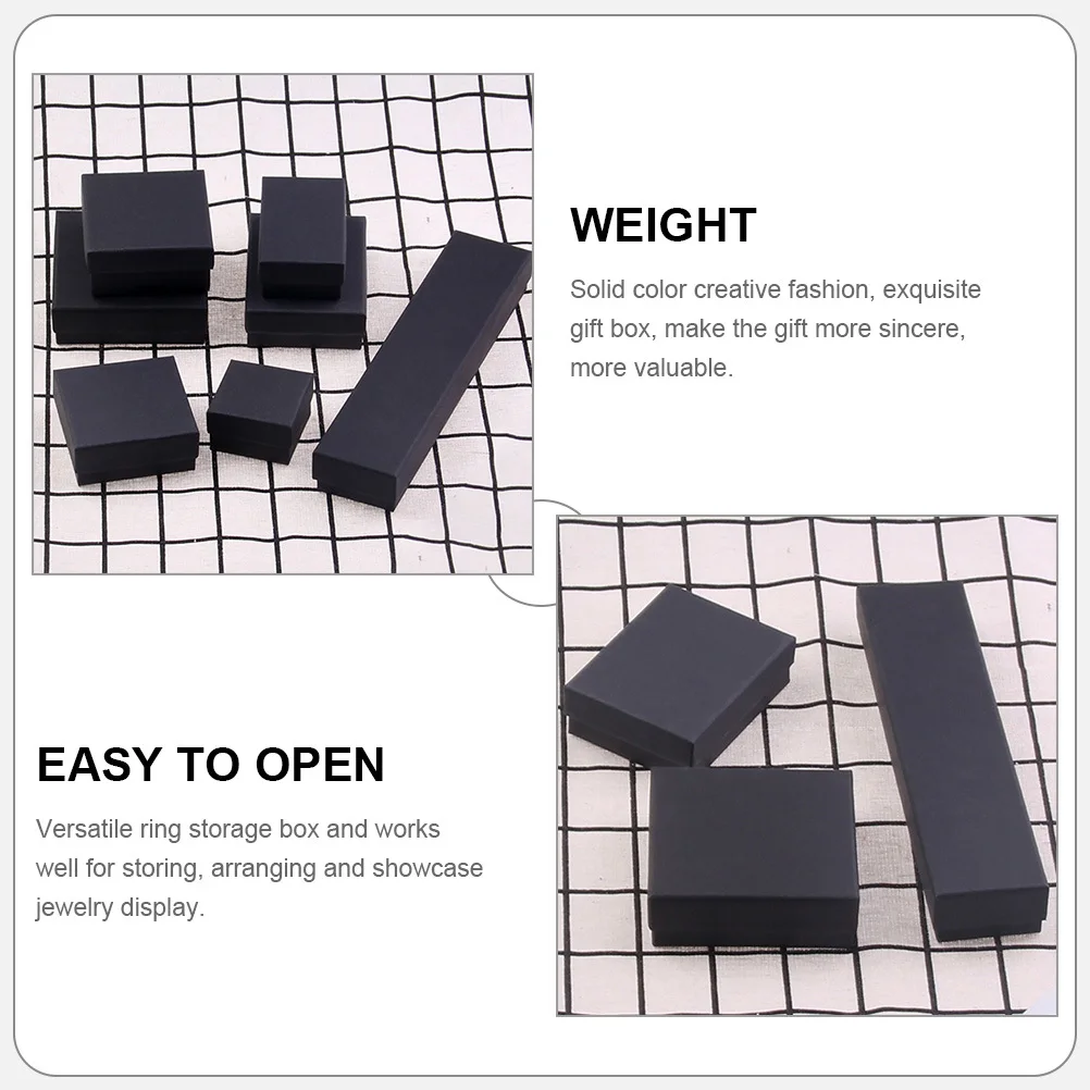 

10pcs Ring Box Single Jewelry Packaging Box For Women Wedding Engagement Ring Storage Case Bridal Shower Gift Present