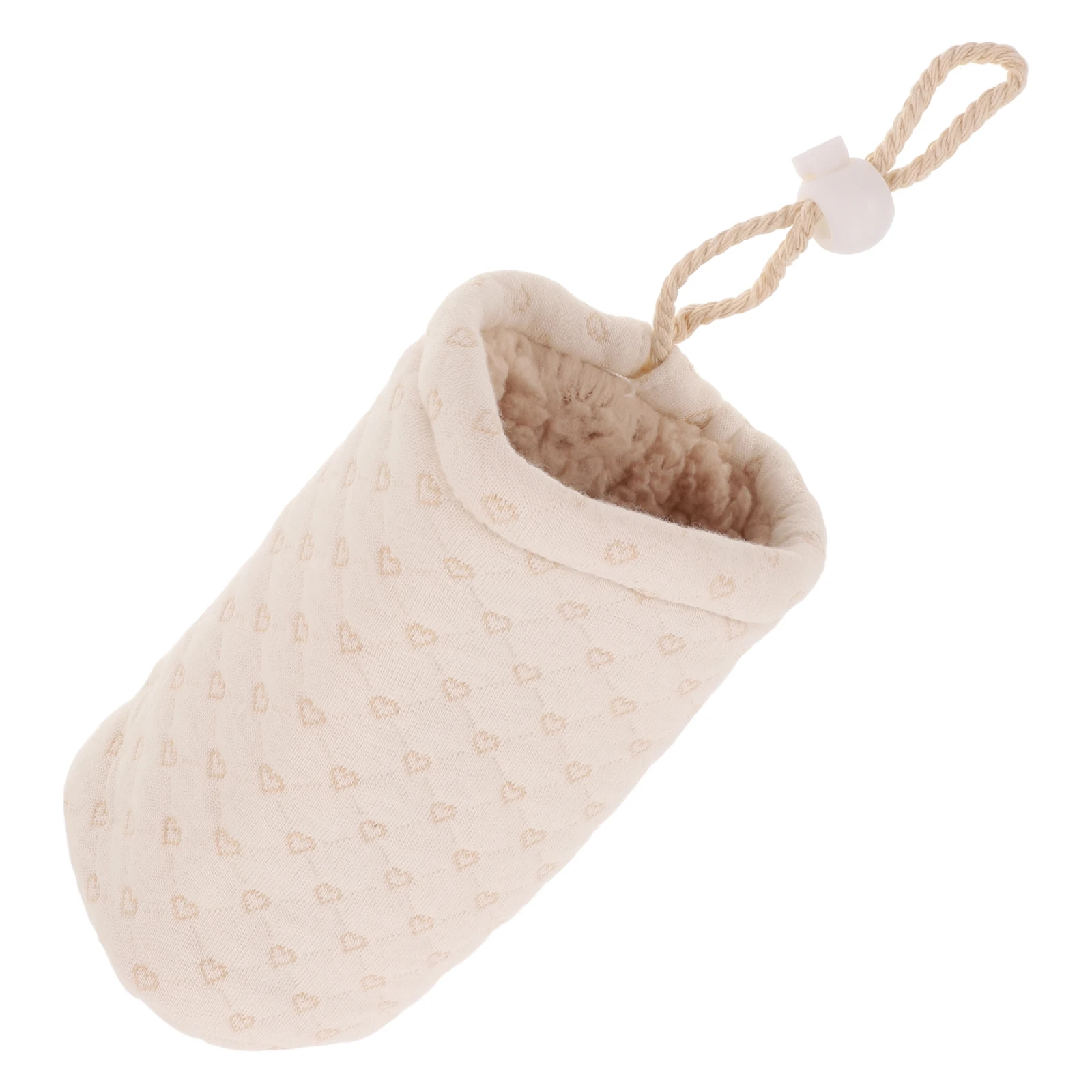 

Thick Insulation Baby Bottle Sleeve Lamb Fleece Milk Warmer Portable Soft Reinforced Bottom Protective Cover Baby Glass Bottles