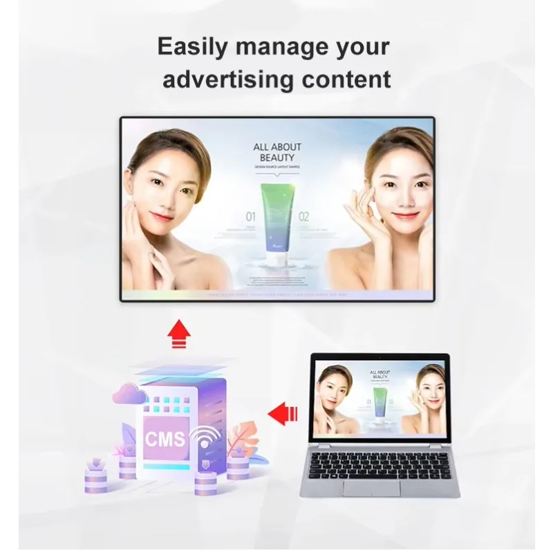 Direct From Factory 43-98 Inch High Brightness Wall Mounted LCD Digital Signage Advertising Machine for Boutiques Prime Picks