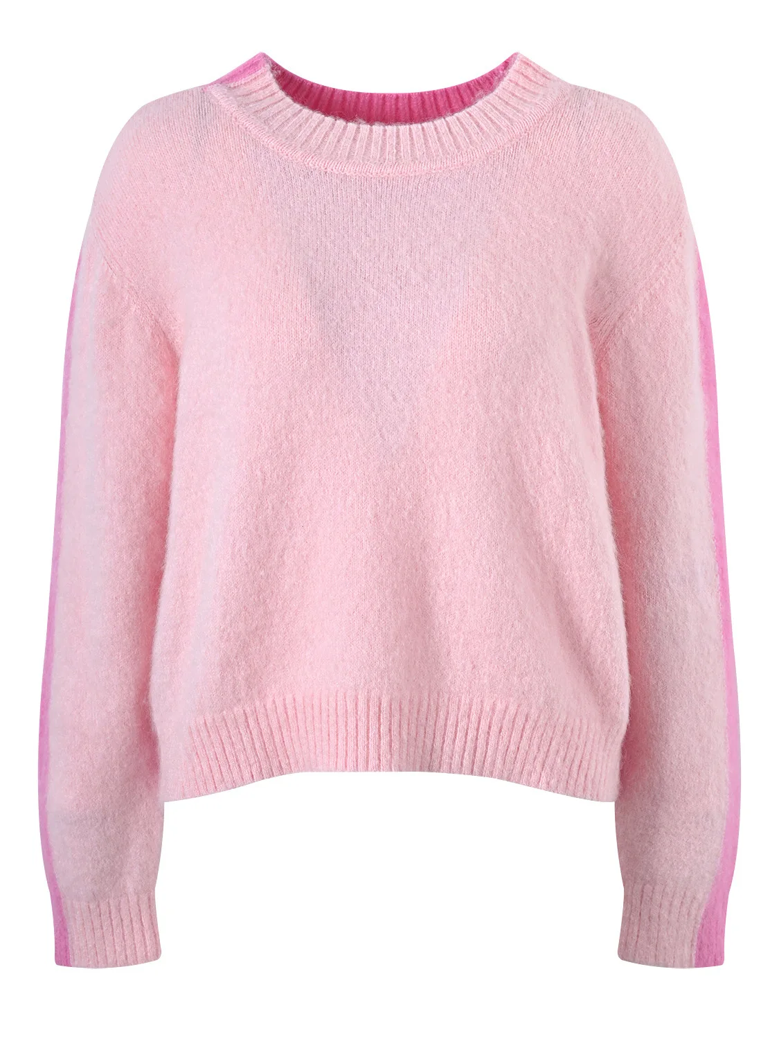 

Вязаный свитер Sweet Sle с капюшоном, мягкий пушистый цвет, дизайн Blo, розовый длинный све, круглый Ne, женский зимний трикотаж Faion