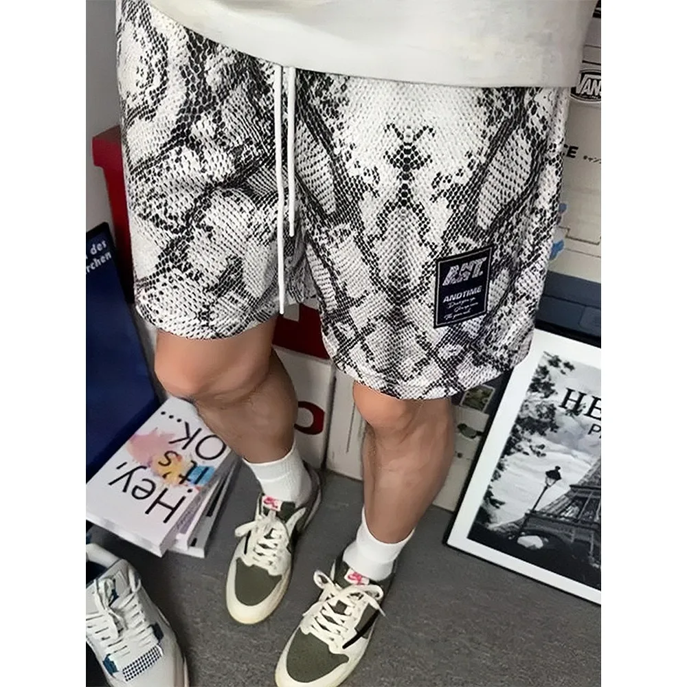 

Summer Large Size 250 Pounds American Moccasin Texture Cool Feeling Casual Shorts Men Sports Running Ice Silk Five Parts Pants