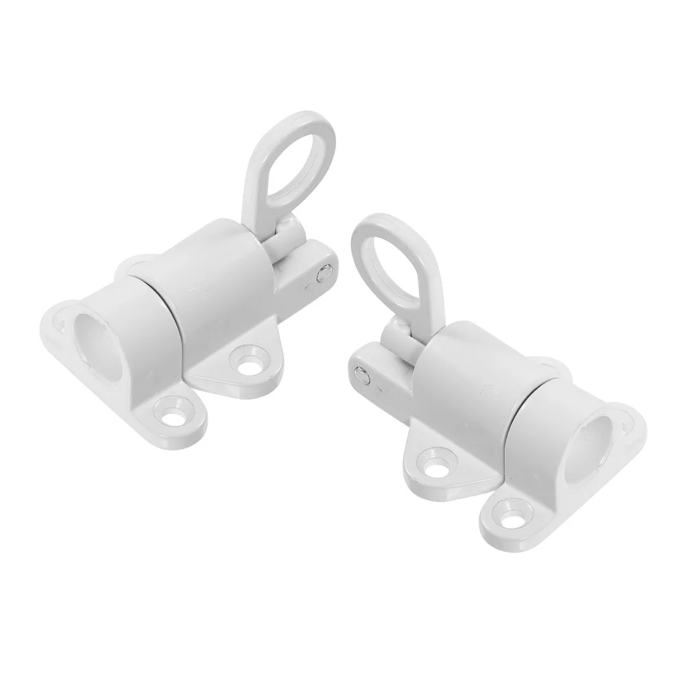 

2Pcs Aluminum Alloy Automatic Spring Latch Heavy Duty Door Bolt Lock Security Barrel Bolt for Home Office Apartment Window