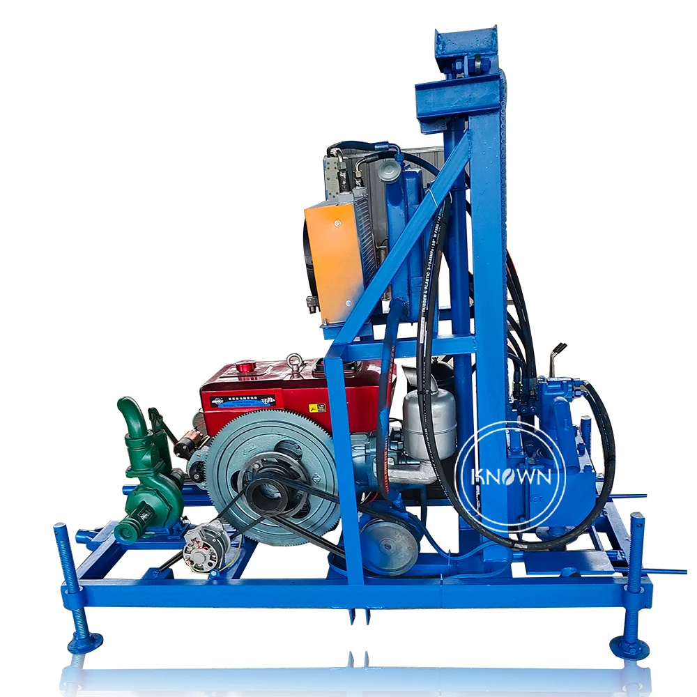 Mini Mining Pneumatic Rock Drill Machine Water Rig Drilling Machine Small Borewell Drilling With Electric Motor Diesel Engine