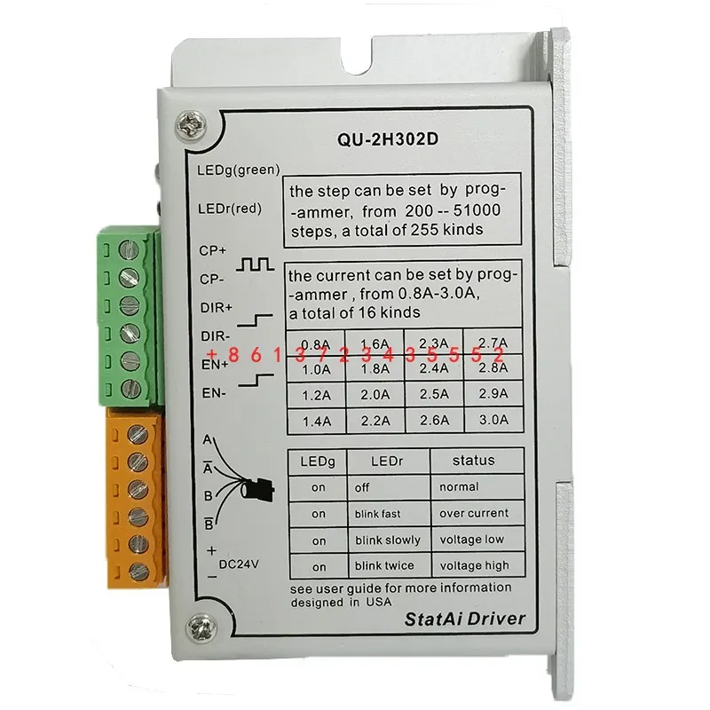 START QU-2H302D Driver motore passo-passo bifase Q-ProgA telecomando per 42 byg250a/B/C e Plasma Controlle