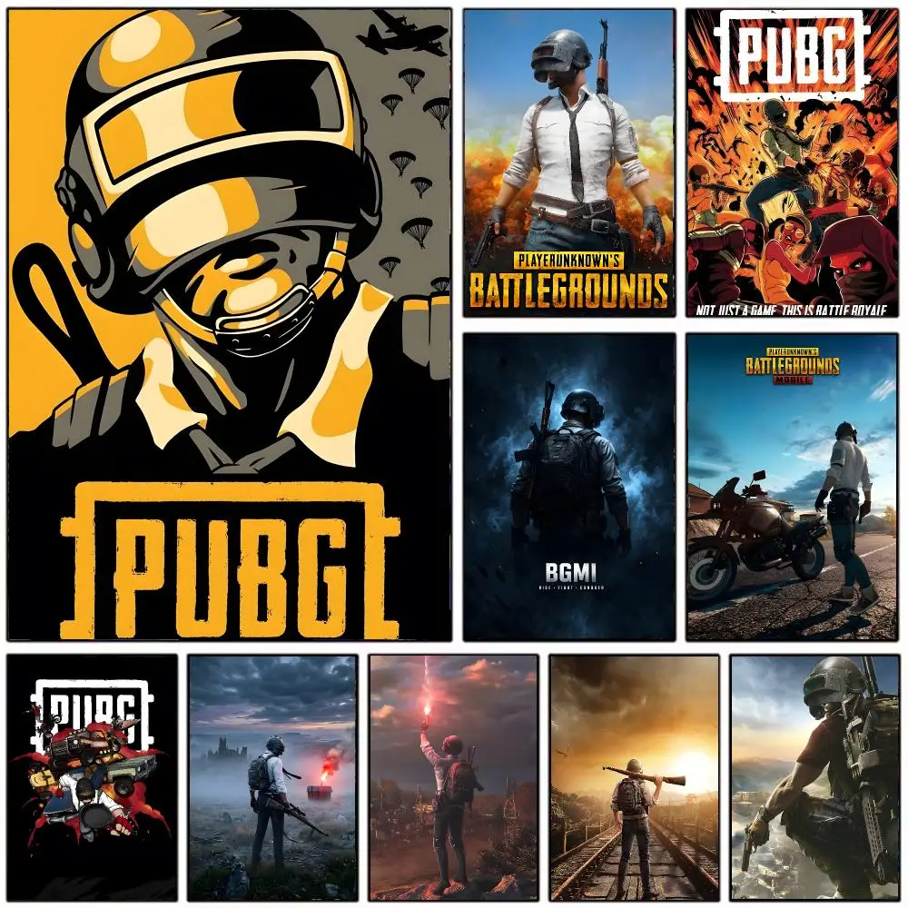 Shooter Game P-pUBG Poster Modern Home Decoration Interior Design & Contemporary Wall Art Collection