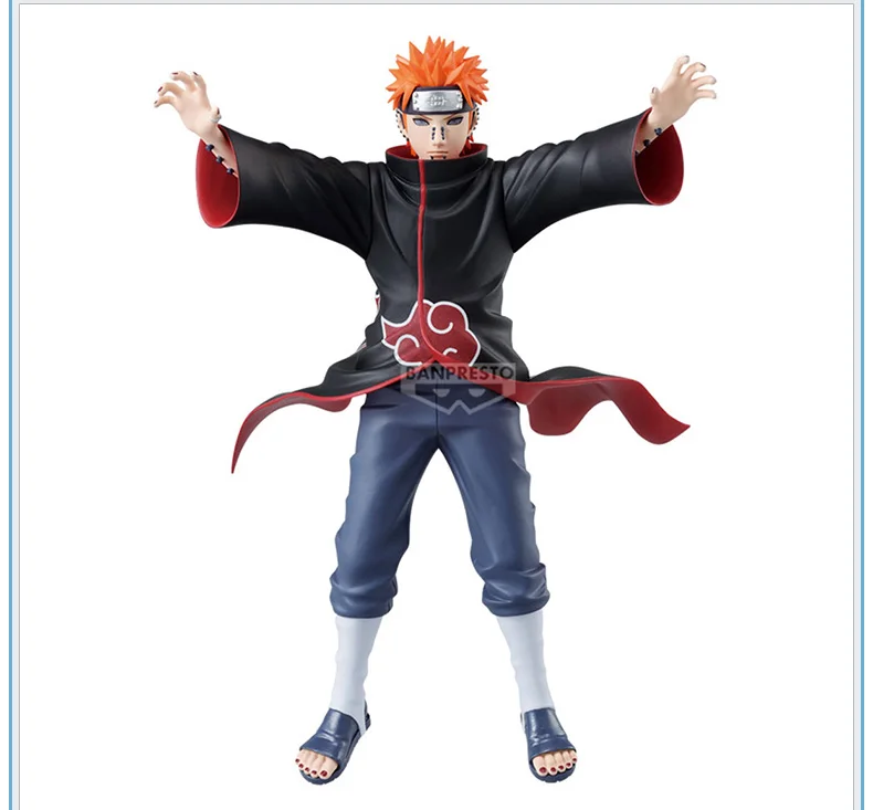 Bandai estrelas de vibração originais naruto kakuzu & dor anime figuras de ação ornamentos de mesa modelo hobbies colecionáveis
