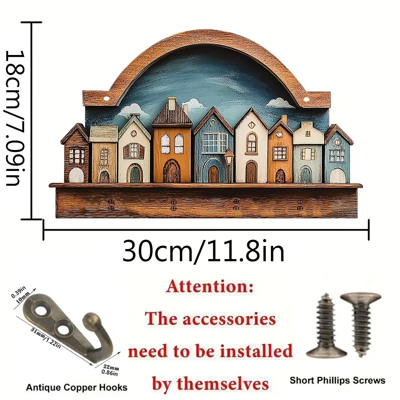 Wooden Wall Key Holder 5