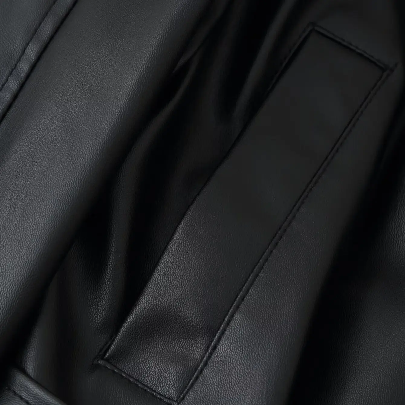 KASLEAD معطف نسائي جديد من الجلد ذو مظهر جلدي من KASLEAD معطف متعدد الاستخدامات للسيدات لموسم الخريف